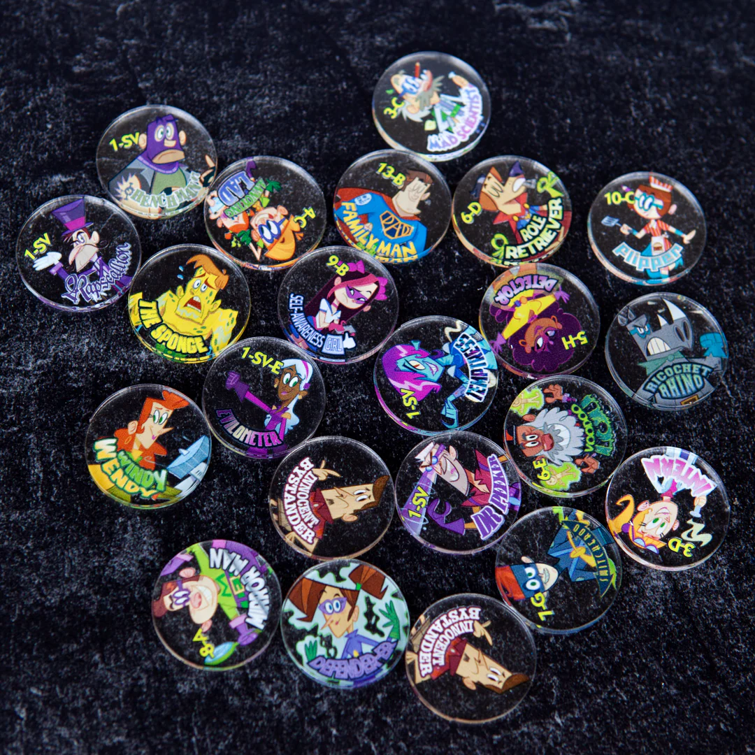 One Night Ultimate Super Villains Plastic Tokens - Image 2
